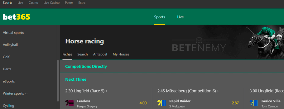 Bet365 tote bets