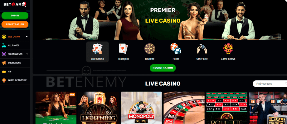Betamo live casino