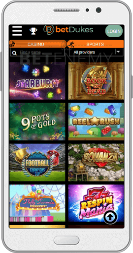 Bet Dukes casino mobile app