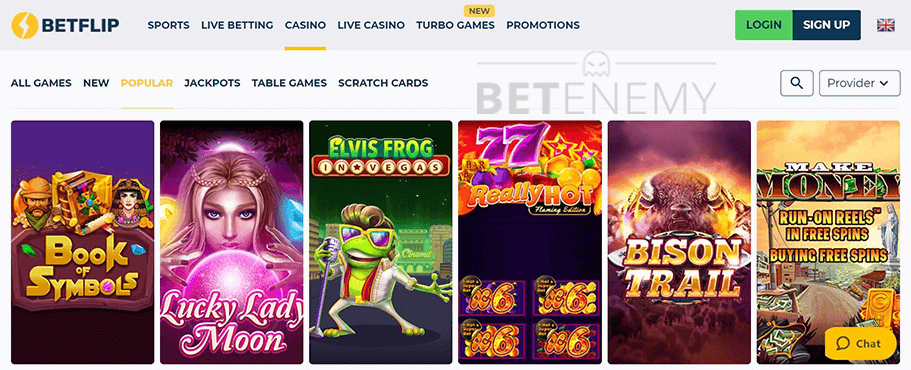 BetFlip Casino Games