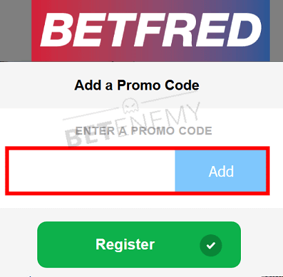 betfred bonus code enter