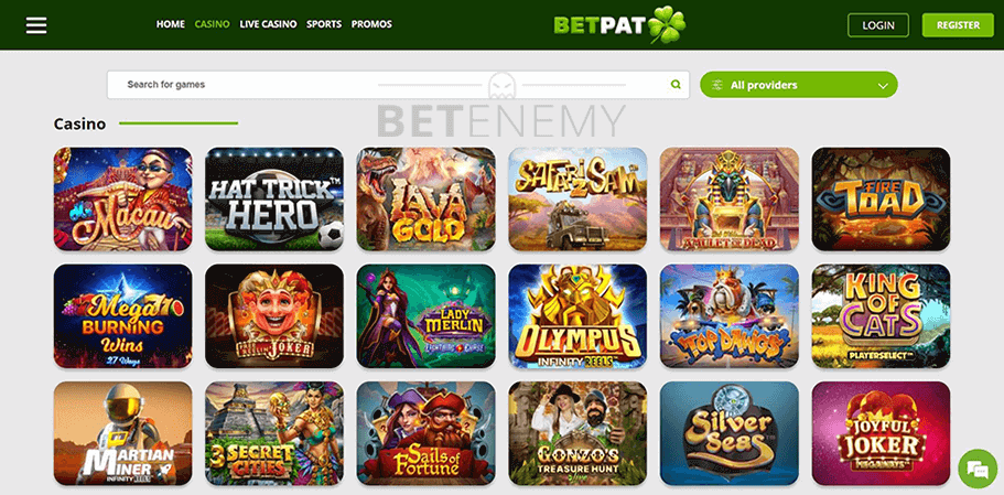 BetPat Casino Games
