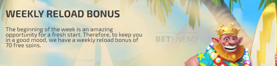 BoaBoa Casino Weekly Reload Bonus