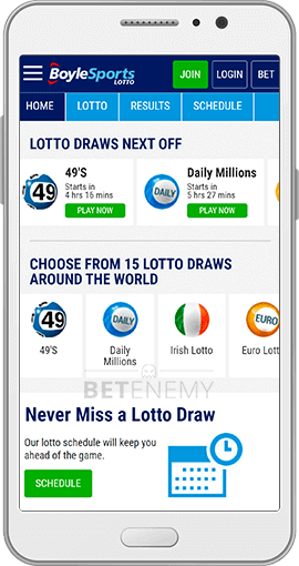 BoyleSports mobile lotto