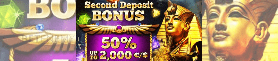 cleopatra casino second deposit bonus