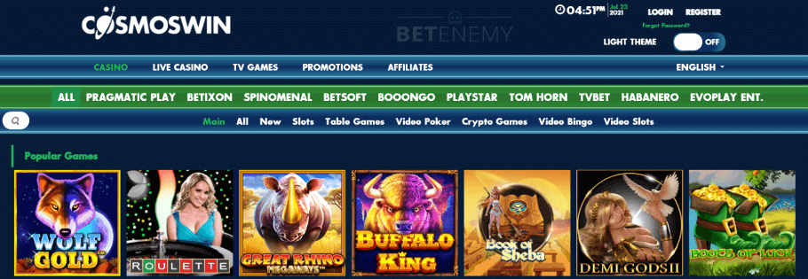 CosmosWin Casino Games