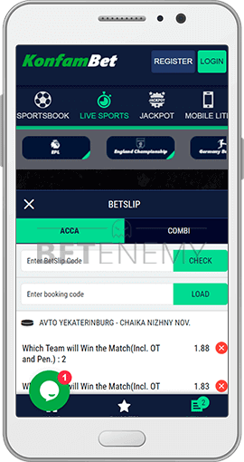 KonfamBet mobile bet for Android