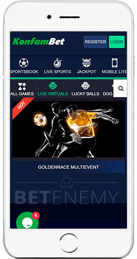 KonfamBet mobile virtual sports for iOS