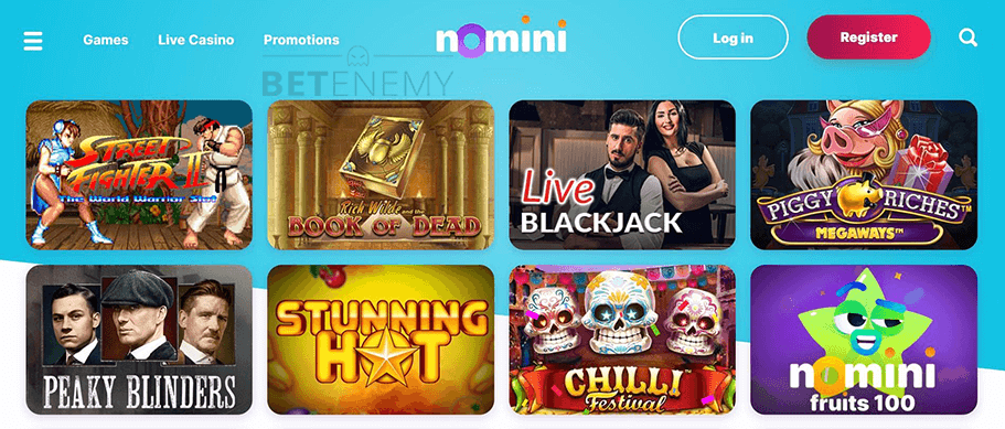 Nomini Casino Website Design