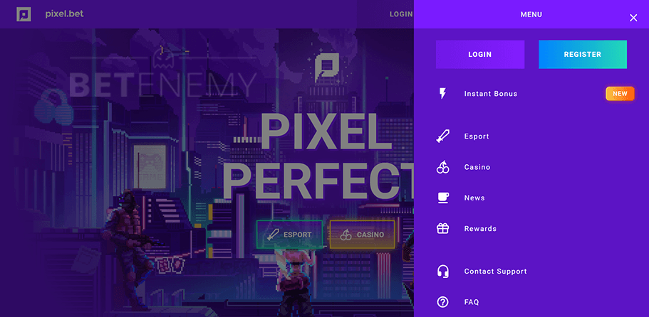 Pixelbet Website Design