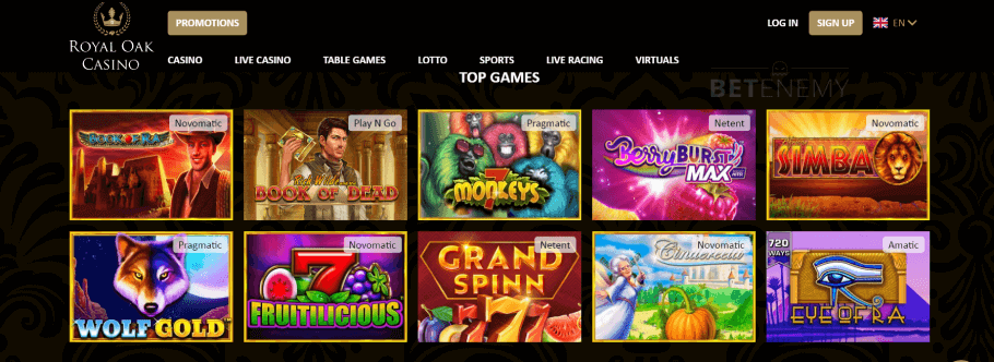 RoyalOak Casino Games
