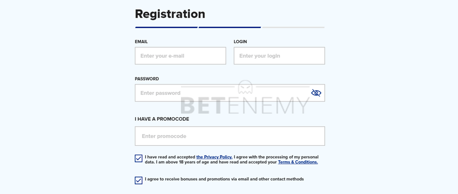Sportaza registration form