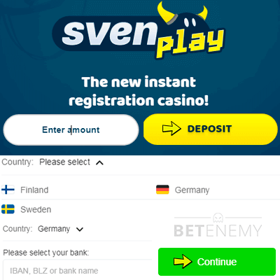 Svenplay casino bonus code enter