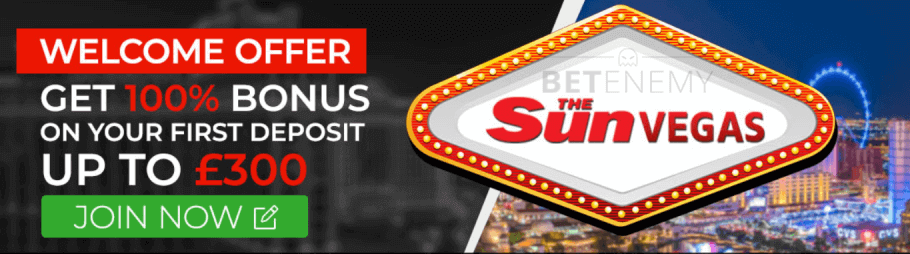The Sun Vegas Casino Welcome Bonus