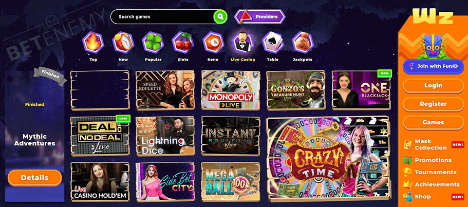 Wazamba Casino Live Dealer Games
