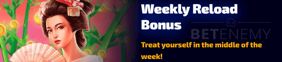 WildTokyo Casino Weekly Reload Bonus